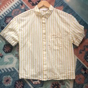 FINAL PRICE DROP - Zara Striped Button Down Shirt